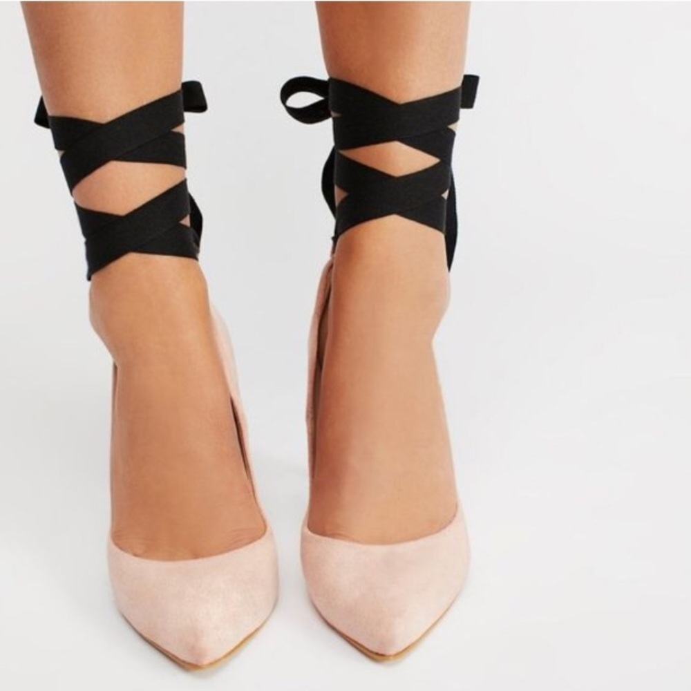 Free people x Jeffery Campbell Asher tie up heels